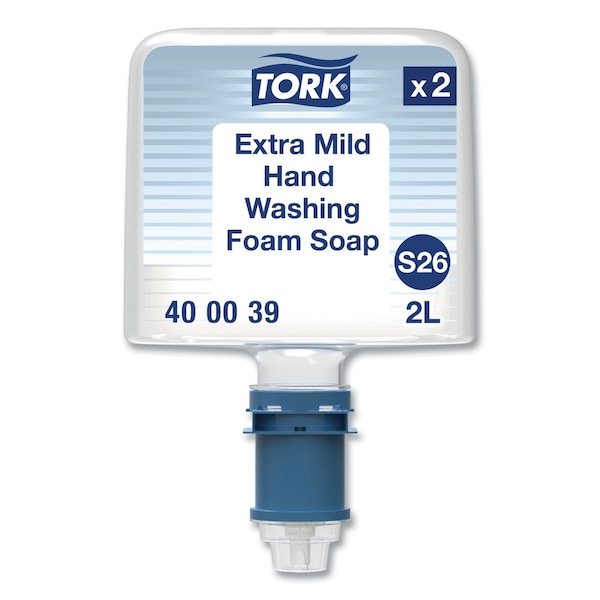 Tork Mild Foam Soap S26, Unscented, 2 L Bottle, 2PK 400039 - main